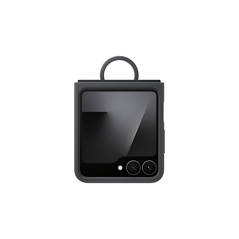 Samsung F766 Z Flip 7 FE Silicone Ring Case Black EF-PF741TB